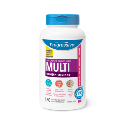 Progressive Multi Multivitamin Women 50+ 120 ea, $0.44/1ea