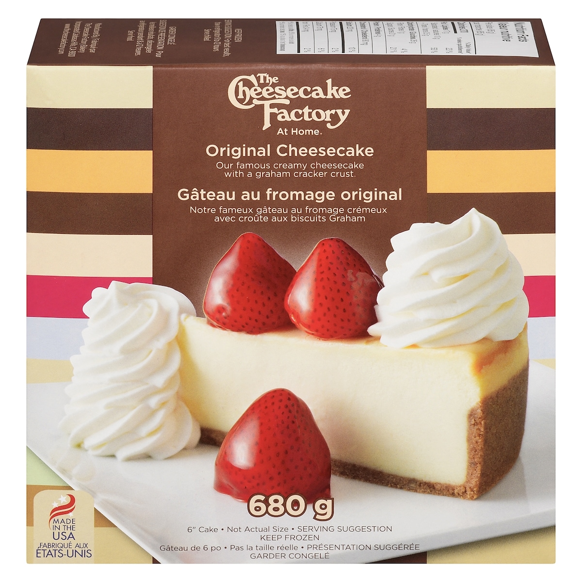 The Cheesecake Factory Original Cheesecake 680 g, $3.68/100g