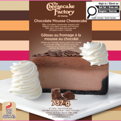 The Cheesecake Factory The Cheesecake Factory - Chocolate Mousse Cheesecake 690 g, $3.62/100g