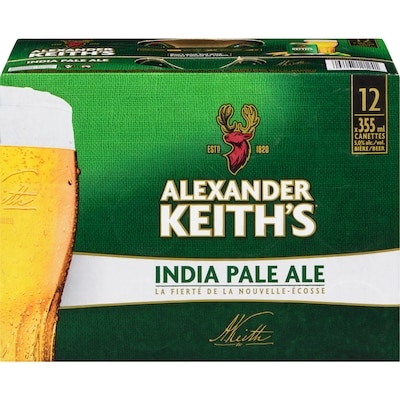 Alexander Keith’s Bière india pale ale (Pièce d’identité requise au moment du ramassage) 12x355.0 ml, 0,60 $/100ml
