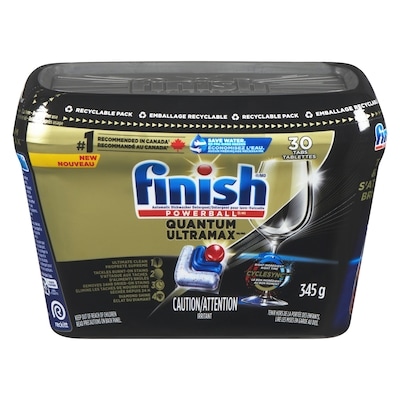 Finish Powerball Quantum Ultramax Automatic Dishwasher Detergent 30 ea, $0.60/1ea