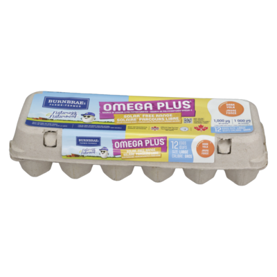 Burnbrae Farms Naturegg Omega Plus Solar Free Range Eggs, Large 12 ea, $0.63/1ea