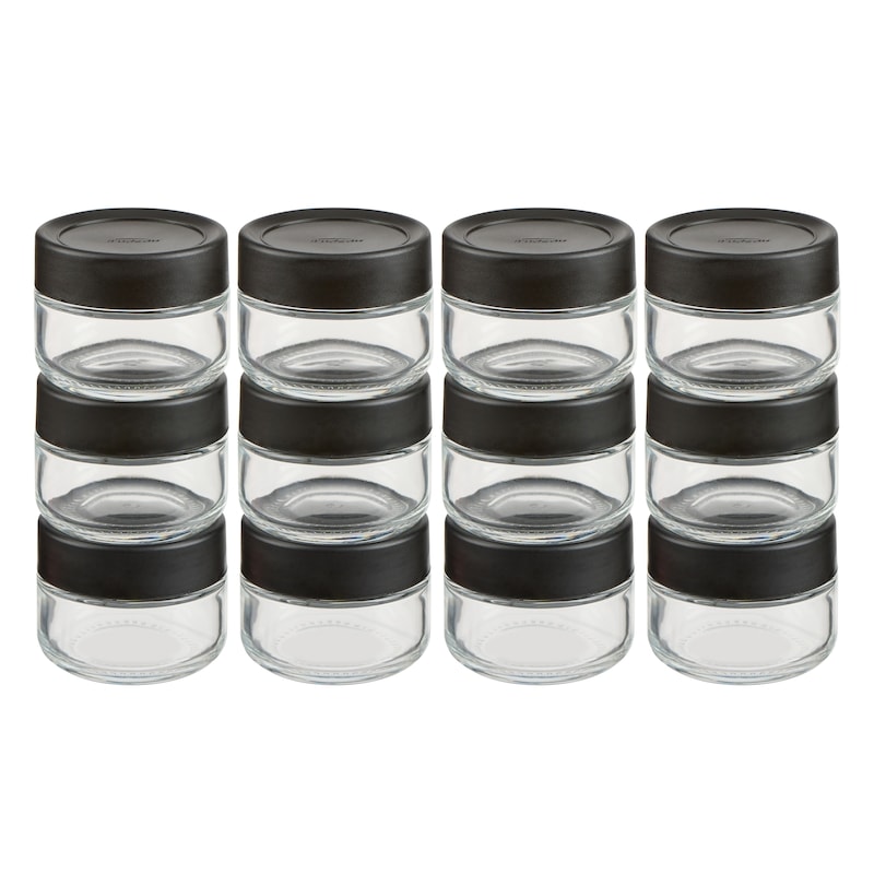 STAK Set of 12 Small Jars Unfilled