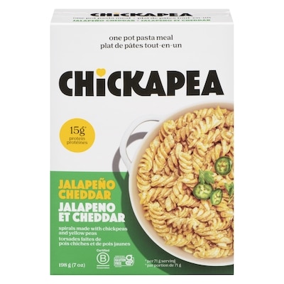Chickapea One Pot Pasta Meal Jalapeño Cheddar 198 g, $4.04/100g