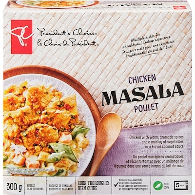 President's Choice Chicken Masala on Rice 300 g, $1.67/100g