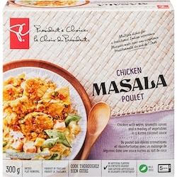 le Choix du Président Poulet Masala sur riz 300 g, 1,67 $/100g