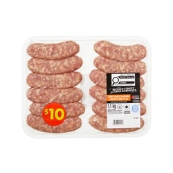 Butcher's Choice Honey Garlic Flavoured Pork Sausages Club Pack 1.1 kg, $0.91/100g