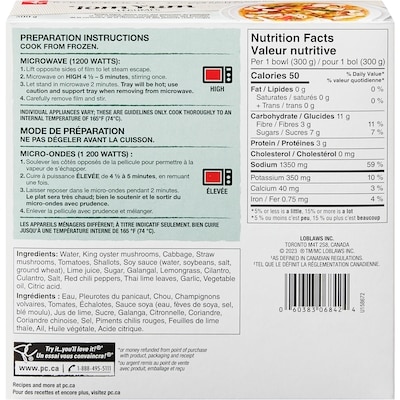 Soupe végétarienne Tom Yum