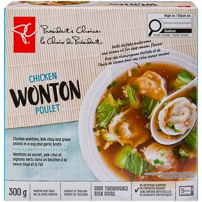 le Choix du Président Soupe Wonton au poulet 300 g, 2,00 $/100g