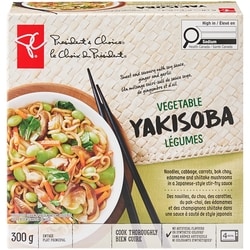President's Choice Vegetable Yakisoba Entree 300 g, $1.67/100g