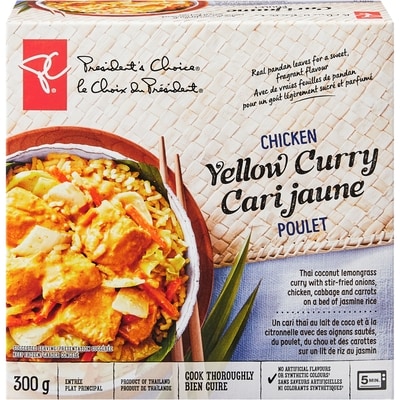 President's Choice Chicken Yellow Curry on Rice 300 g, $1.67/100g