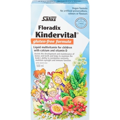 Salus Haus Floradix Kindervital Gluten-Free Formula 500 ml, $8.60/100ml