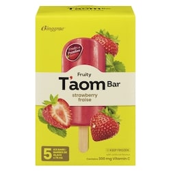 T'aom Bar Barres de glace fraise 5x75.0 ml, 1,20 $/100g