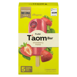 T'aom Bar Barres de glace fraise 5x75.0 ml, 1,33 $/100g