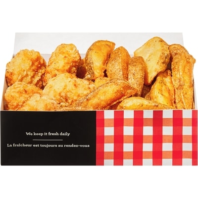 null Bouchées de poulet désossé avec des pommes de terre (Disponible après 11h) 362 g, 2,49 $/100g