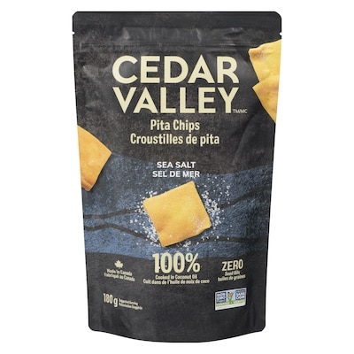 Cedar Valley Pita Chips Sea Salt 180 g, $2.50/100g
