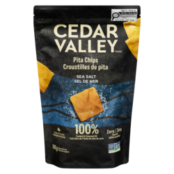 Cedar Valley Croustilles de pita sel de mer 180 g, 1,94 $/100g