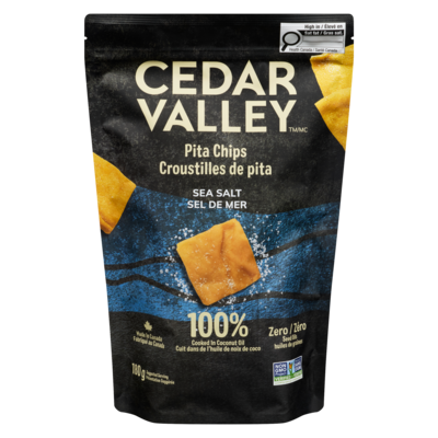 Cedar Valley Croustilles de pita sel de mer 180 g, 1,94 $/100g