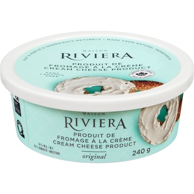 Riviera Produit de fromage à la crème original 24 % m.g. 240 g, 2,08 $/100g