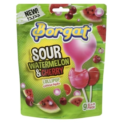 Borgat Sour Watermelon & Sour Cherry Lollipops 18 g, $12.72/100g