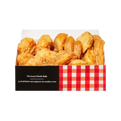 null Boneless Bites with Wedges (Available after 11am) 362 g, $2.49/100g