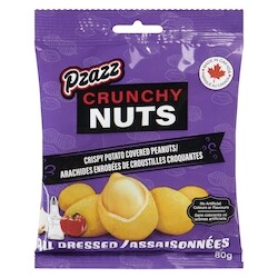 ピーナッツ Pzazz Crunchy Nuts Crispy Potato Covered Peanuts All Dressed - 80