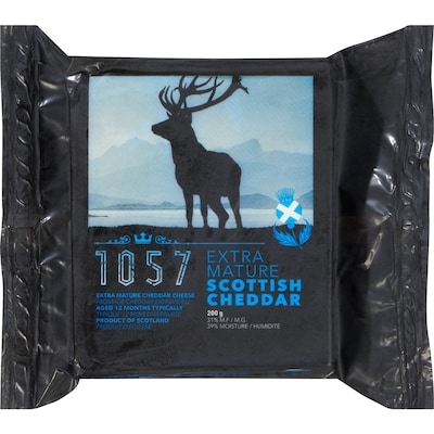 Coombe Extra Mature Cheddar Cheese Scottish Cheddar 31% M.F 200 g, $6.25/100g