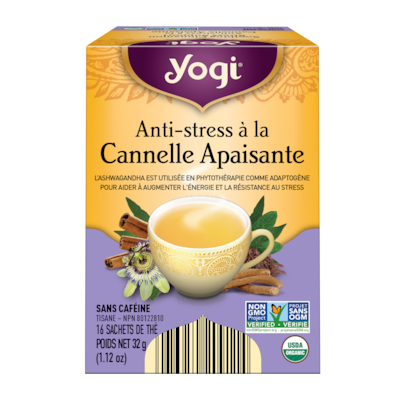 Yogi Anti-stress à la cannelle apaisante 16 ea, 0,44 $/1ch