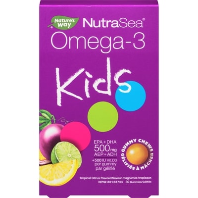 NutraSea Nutrasea kids omega-3 saveur d'agrumes tropicaux 30 ea, 1,00 $/1ch