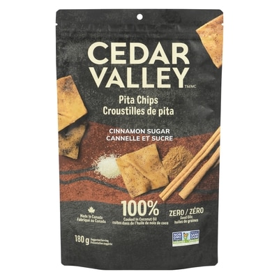 Cedar Valley Pita Chips Cinnamon Sugar 180 g, $3.05/100g