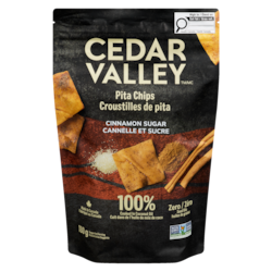 Cedar Valley Croustilles de pita cannelle et sucre 180 g, 3,05 $/100g