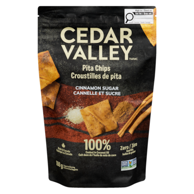 Cedar Valley Croustilles de pita cannelle et sucre 180 g, 3,05 $/100g