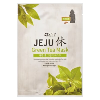 SNP Jeju Facial Mask Green Tea Mask 1 ea, $1.59/1ea