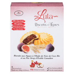 Lula Biscuits aux figues 228 g, 1,75 $/100g