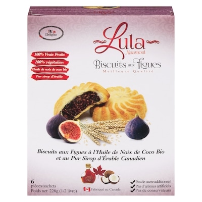 Lula Biscuits aux figues 228 g, 2,19 $/100g