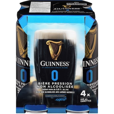 Guinness 0 pression sans alcool beer 4x440.0 ml, 0,63 $/100ml