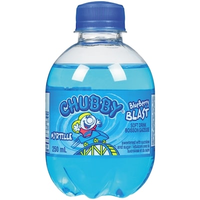 Chubby Soft Drink Blueberry Blast 250 ml, $0.28/100ml