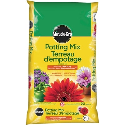 Miracle Gro Potting Mix 25L 1 ea, $10.89/1ea