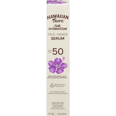 Hawaiian Tropic Silk Hydration Face Serum SPF 50 41 ml, $39.00/100ml