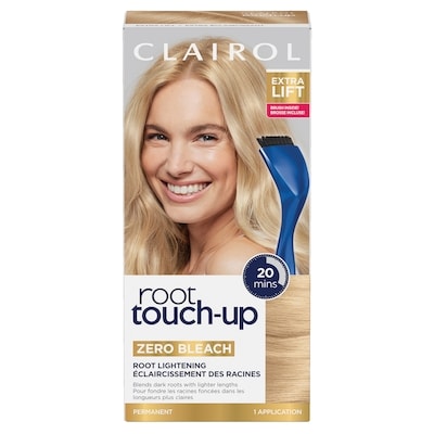 Clairol Coloration permanente root touch-up, couvre le gris, couleur d'aspect naturel supérieur extra lift 1 ea, 9,00 $/1ch
