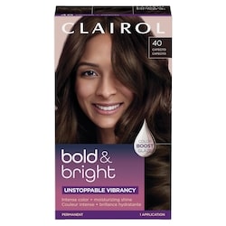 Bold & Bright, Permanent Hair Dye, Intense Color + Moisturizing Shine 40 Cafecito