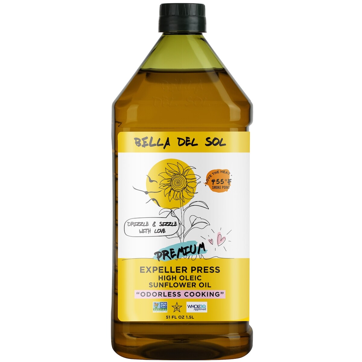 Bella Del Sol Huile de tournesol riche en acide oléique 1.5 l, 0,80 $/100ml