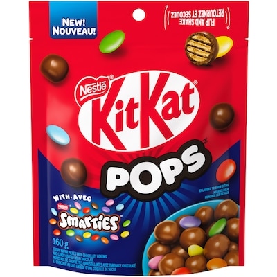 Nestlé KITKAT Pops With Smarties, Pouch 160 g, $3.44/100g