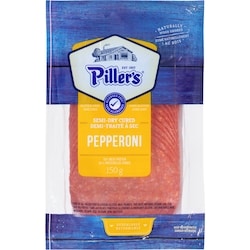 Pillers Pepperoni Semi-Dry Cured 150 g, $3.00/100g