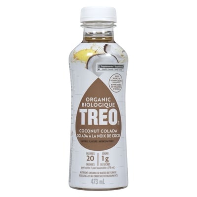 Organic Treo Eau enrichie colada à la noix de coco 473 ml, 0,84 $/100ml
