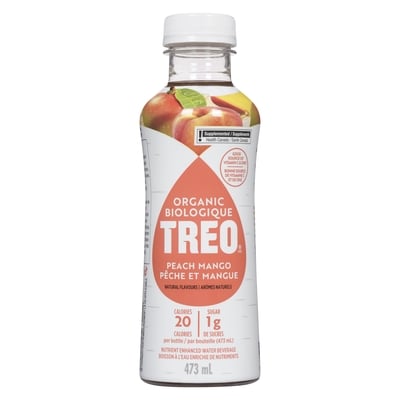 Organic Treo Enchanced Water, Peach Mango 473 ml, $0.84/100ml