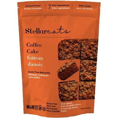Stellareats Mélange pour gâteau au café sans gluten 357 g, 4,20 $/100g