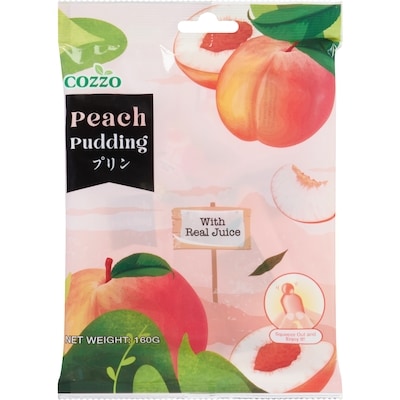 COZZO Pudding Peach Flavor 160 g, $1.43/100g