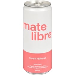 Mate Libre Yerba mate infusion énergisante biologique rose & hibiscus 330 ml, 1,21 $/100ml