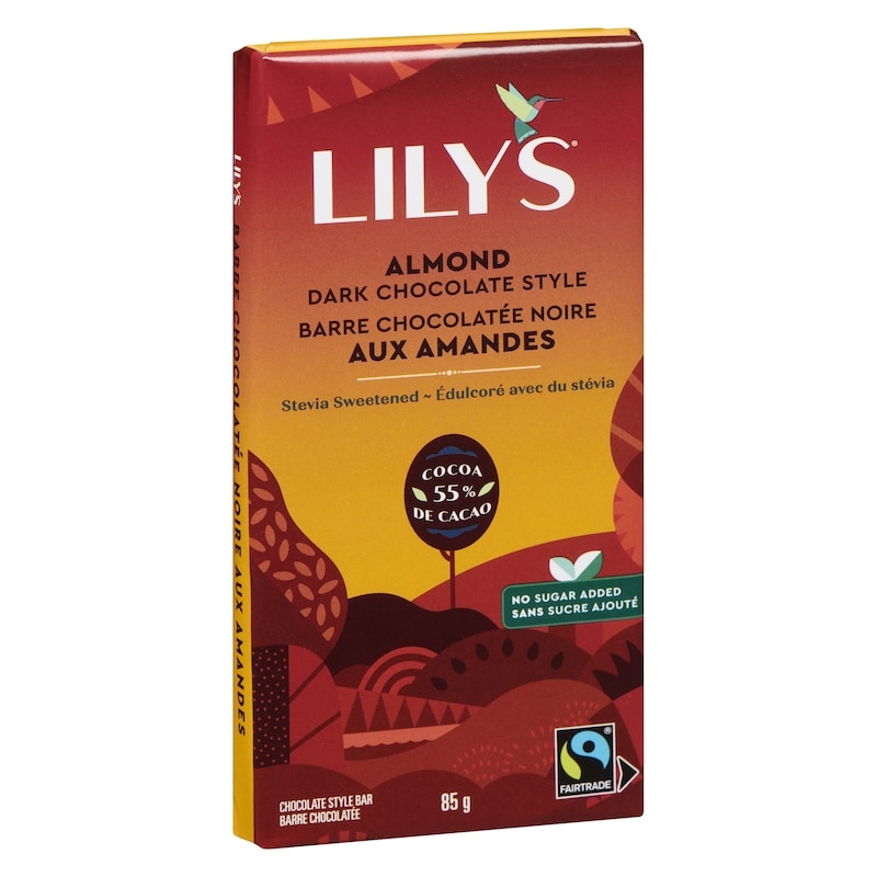 Chocolate Style Bar Almond Dark Chocolate Style